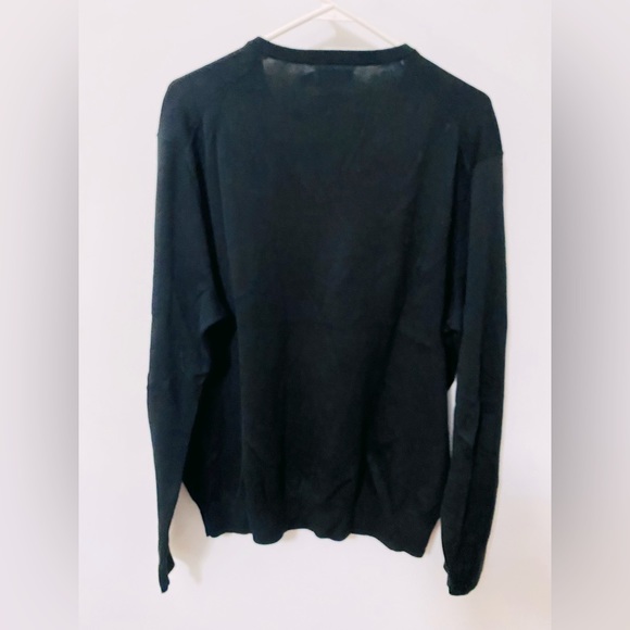 Polo by Ralph Lauren Black V-Neck Sweater - Picture 6 of 8